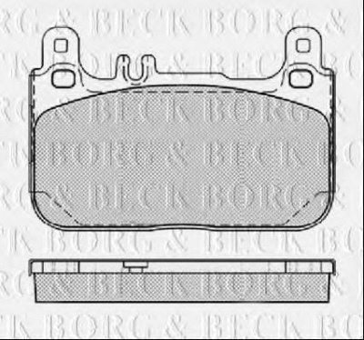 BORG & BECK bbp2461 -  Комплект тормозных колодок, дисковый тормоз